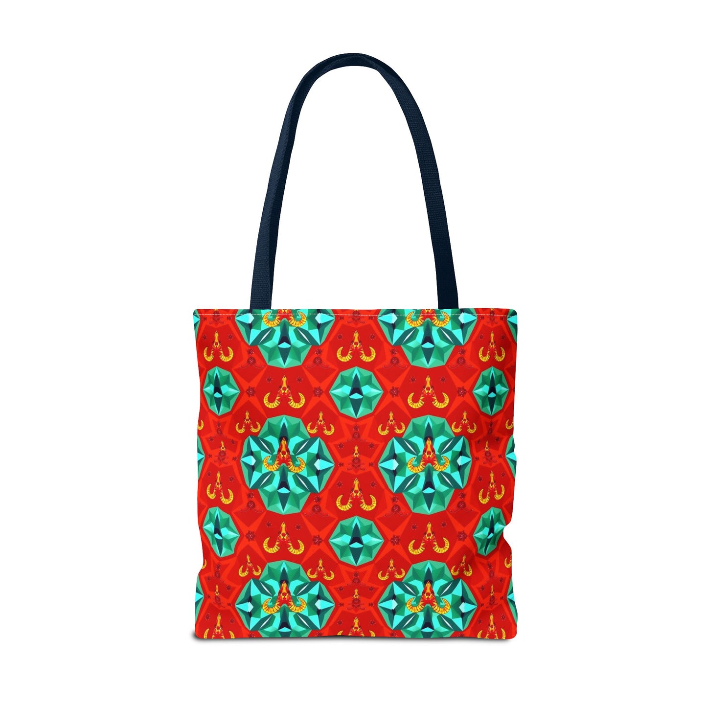 Tote Bag (AOP), Aries, Zodiac v1, Jewel Pattern