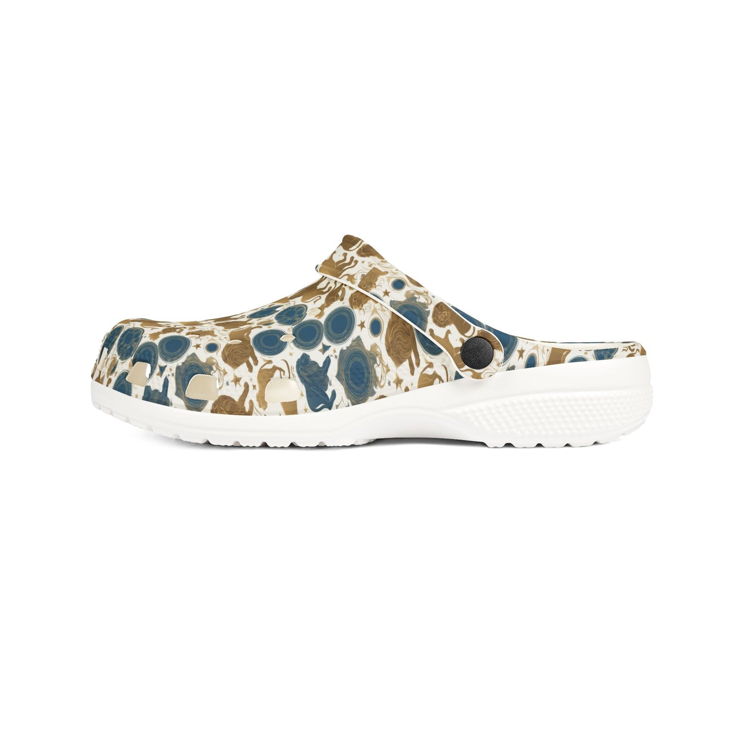 EVA Foam Rubber Shoes, (AOP), Leo, Zodiac, Pattern