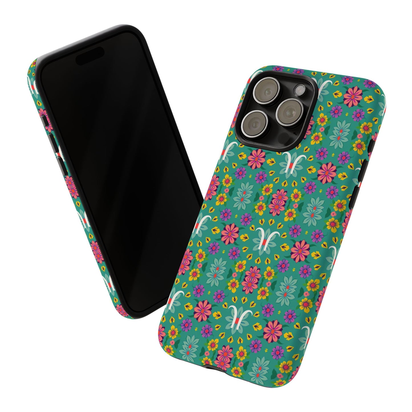 Tough Cases, Aquarius, Zodiac v4, Flower Pattern