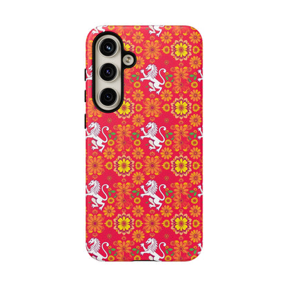 Tough Cases, Leo, Zodiac v4, Flower Pattern