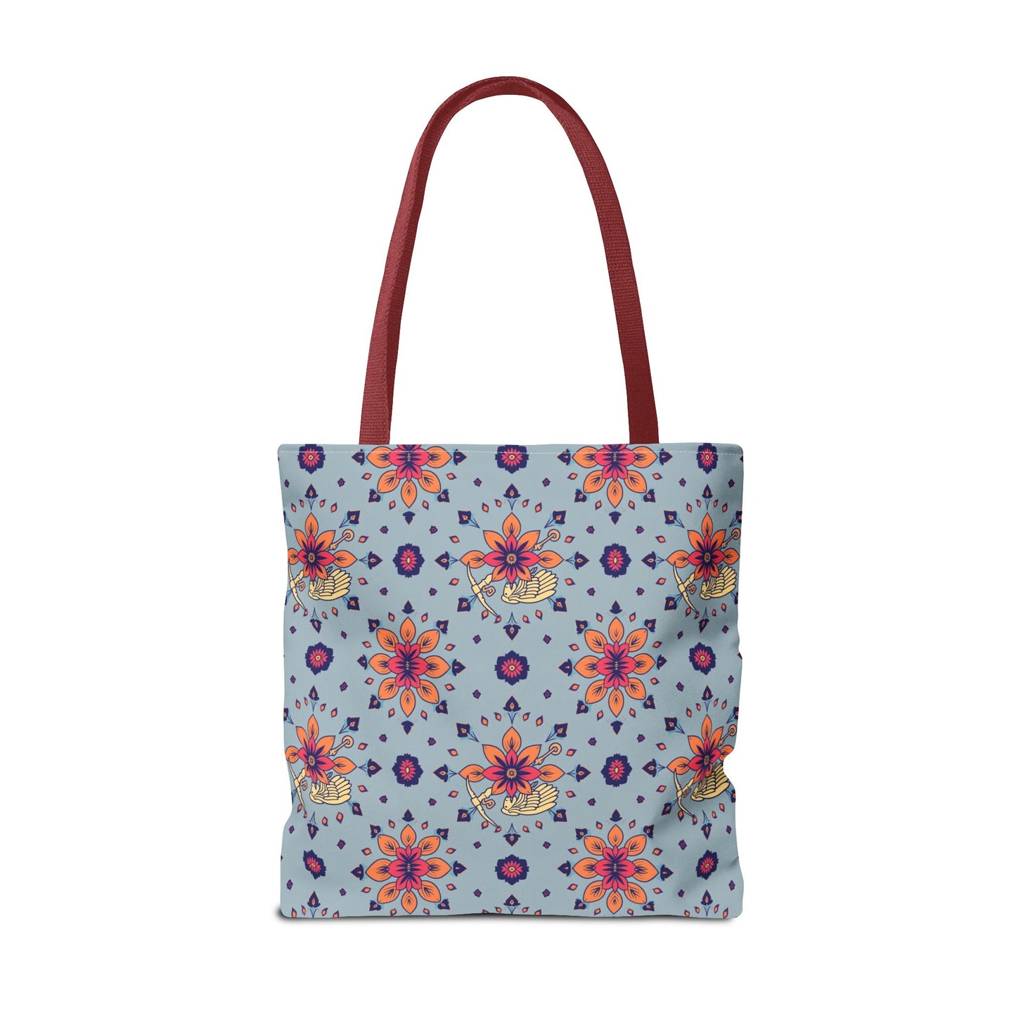 Tote Bag, (AOP), Sagittarius, Zodiac v1, Flower Pattern