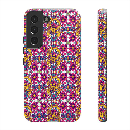 Tough Cases, Scorpio, Zodiac v2, Flower Pattern