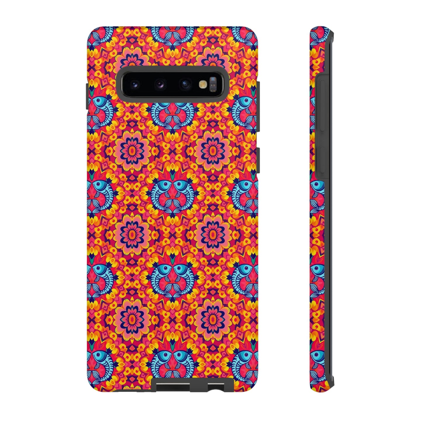Tough Cases, Pisces, Zodiac v1, Flower Pattern