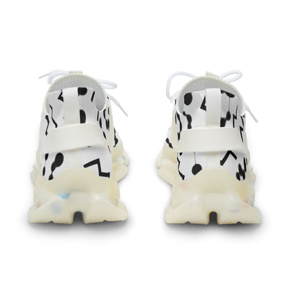 Men's Mesh Sneakers, Aquarius Zodiac Sign, all over print