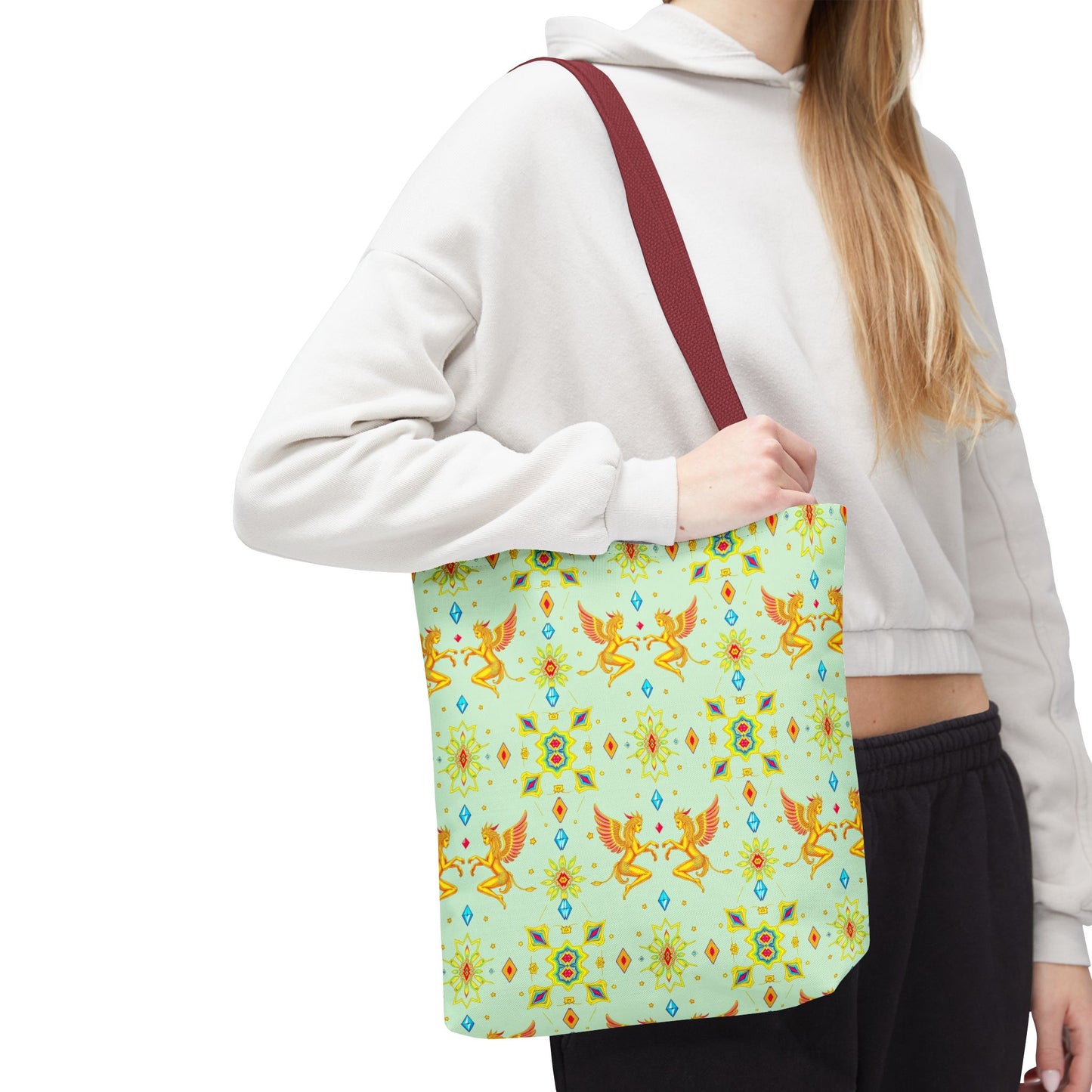 Tote Bag (AOP), Gemini, Zodiac v1, Jewel Pattern