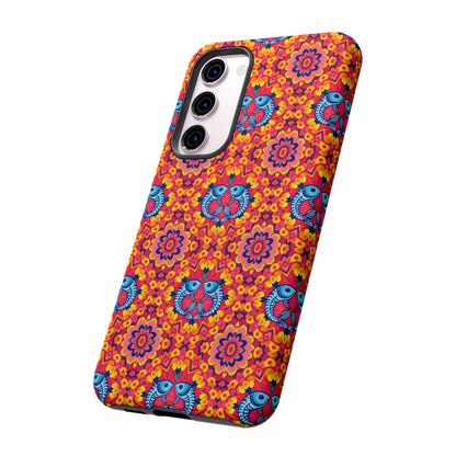 Tough Cases, Pisces, Zodiac v1, Flower Pattern
