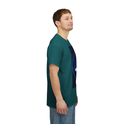 Unisex Heavy Cotton T-Shirt, Space Lion v1, Leo Zodiac Design