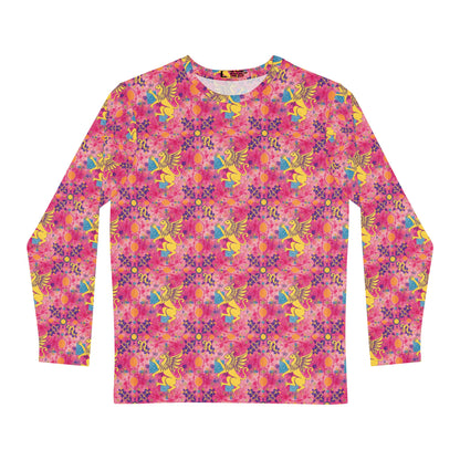 Men's Long Sleeve Shirt, (AOP), Virgo, Zodiac v1, Pattern
