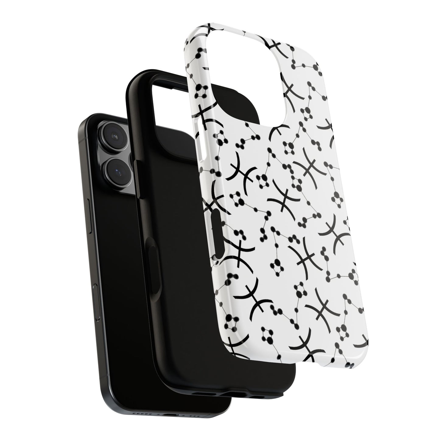 Tough Cases with the Pisces Zodiac sign for iPhone, Samsung Galaxy, and Google Pixel devices