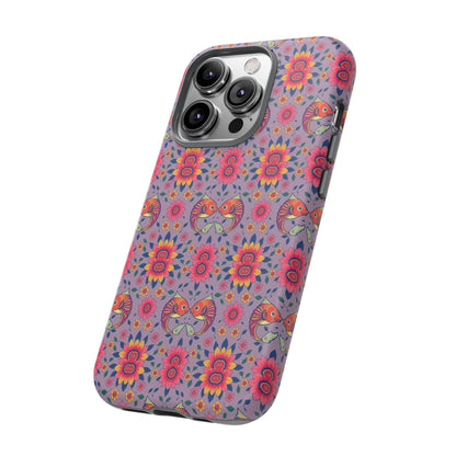 Tough Cases, Pisces, Zodiac v3, Flower Pattern