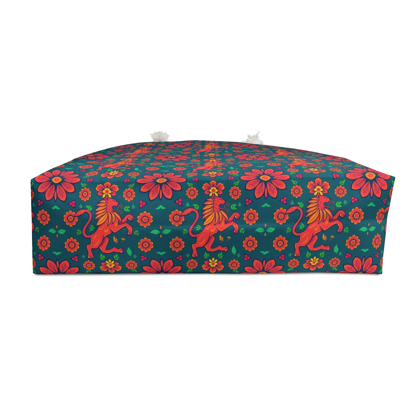 Weekender Bag, Leo, Zodiac v2, Flower Pattern