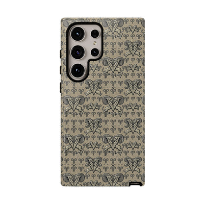 Tough Cases, Aries, Zodiac, Metal Pattern