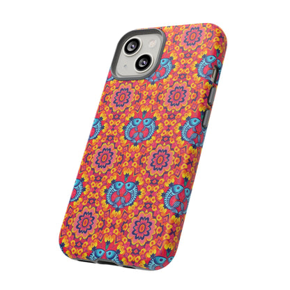 Tough Cases, Pisces, Zodiac v1, Flower Pattern