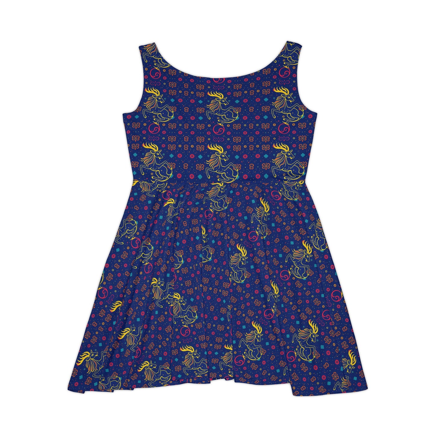 Women's Skater Dress, AOP, Zodiac, Aquarius, Pattern
