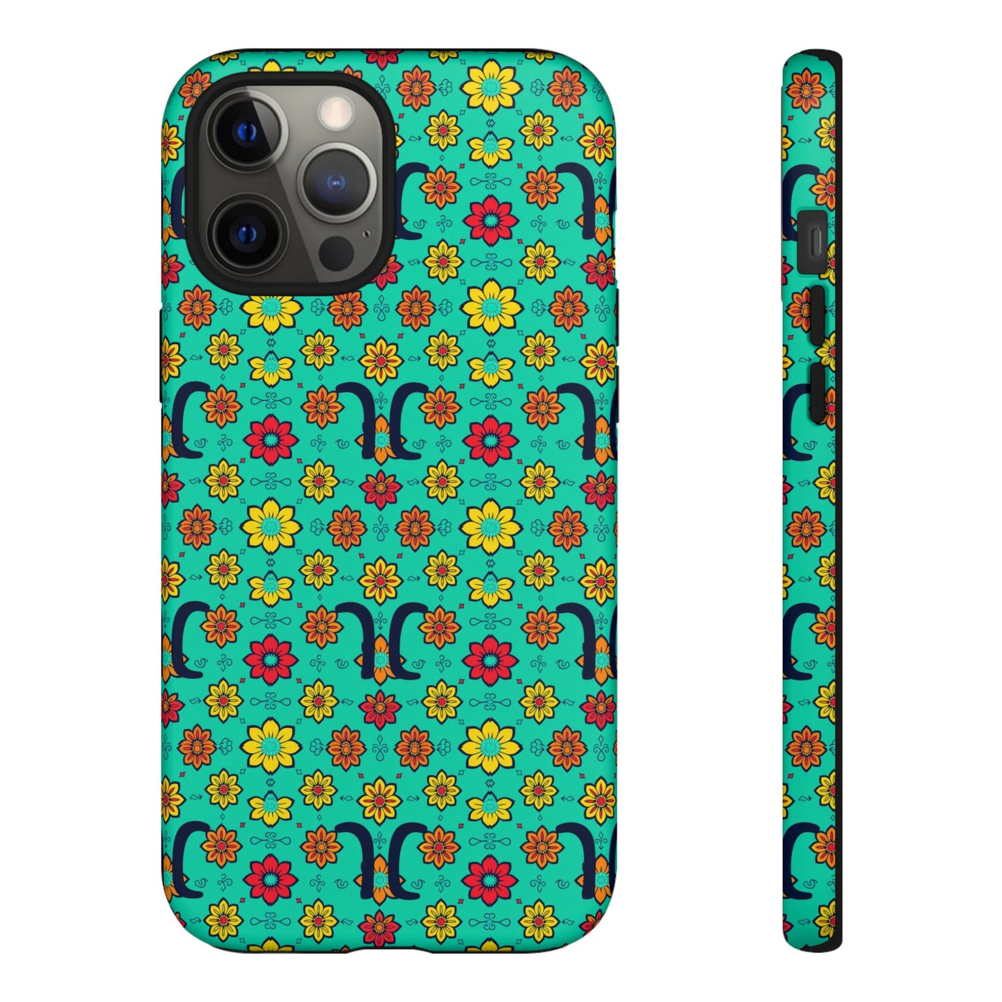Tough Cases, Aquarius, Zodiac v2, Flower Pattern