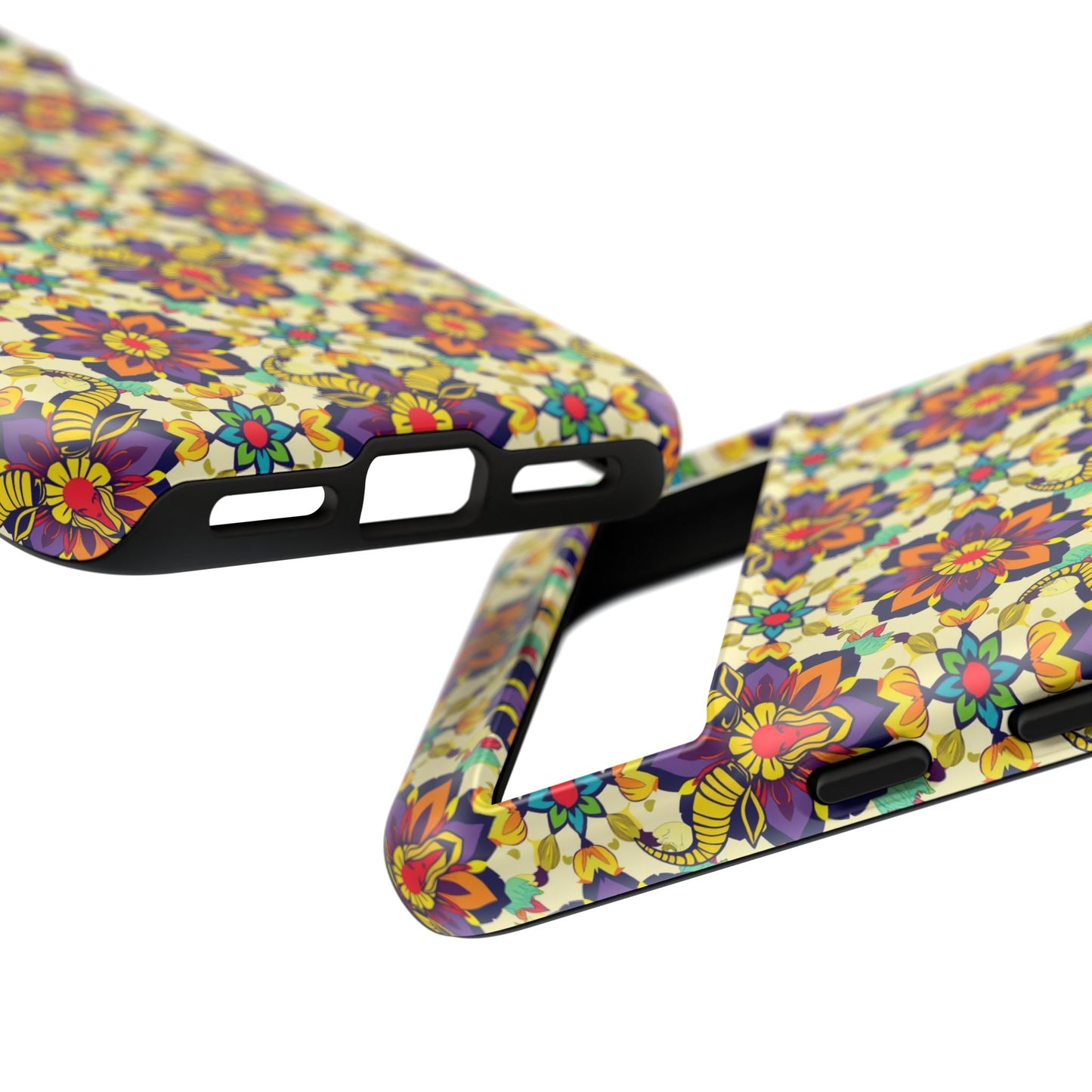 Tough Cases, Taurus, Zodiac v1, Flower Pattern