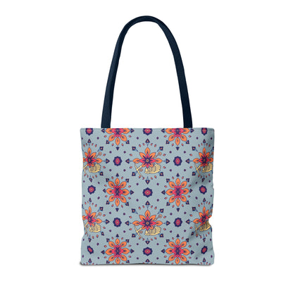 Tote Bag, (AOP), Sagittarius, Zodiac v1, Flower Pattern