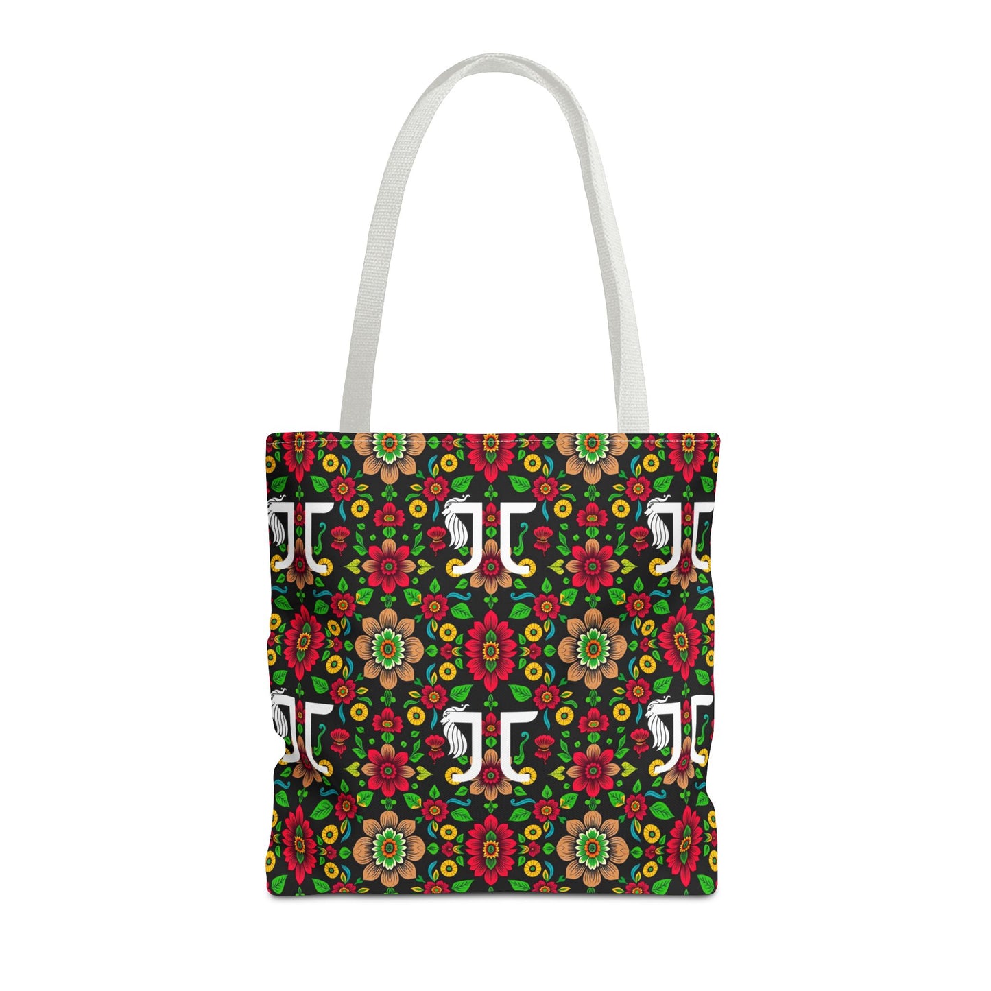 Tote Bag, (AOP), Gemini, Zodiac, Flower Pattern