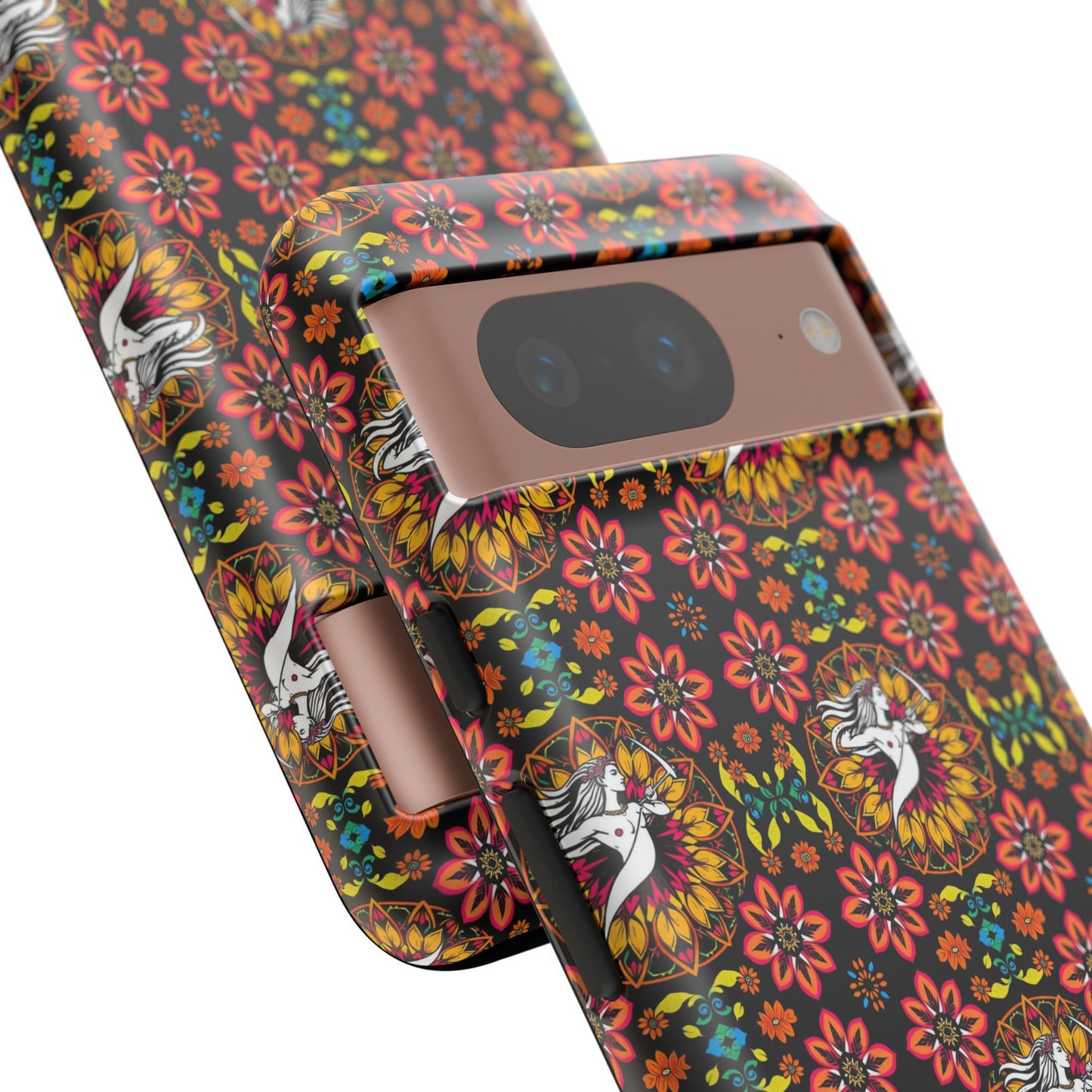 Tough Cases, Sagittarius, Zodiac v2, Flower Pattern