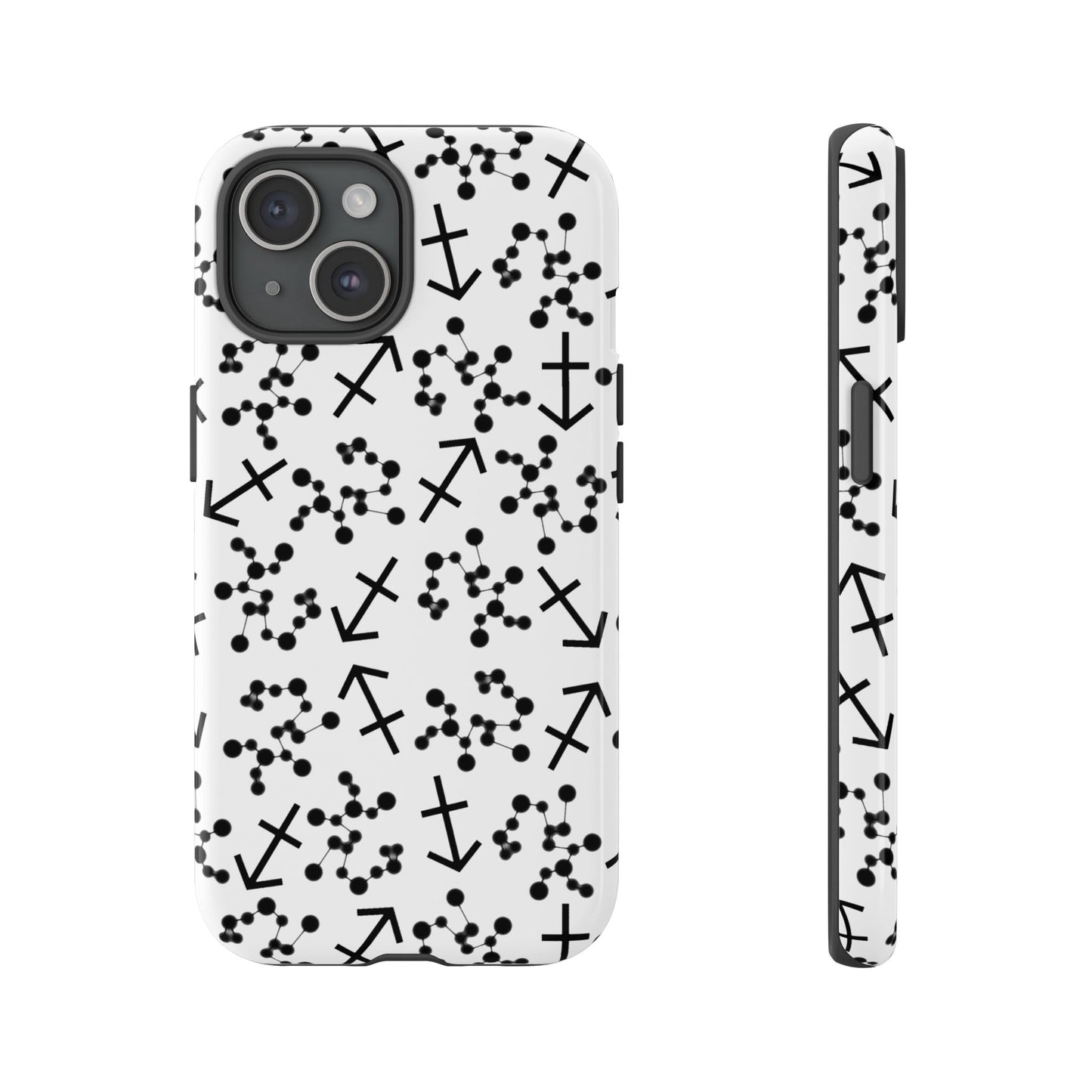 Tough Cases with the Sagittarius Zodiac sign for iPhone, Samsung Galaxy, and Google Pixel devices