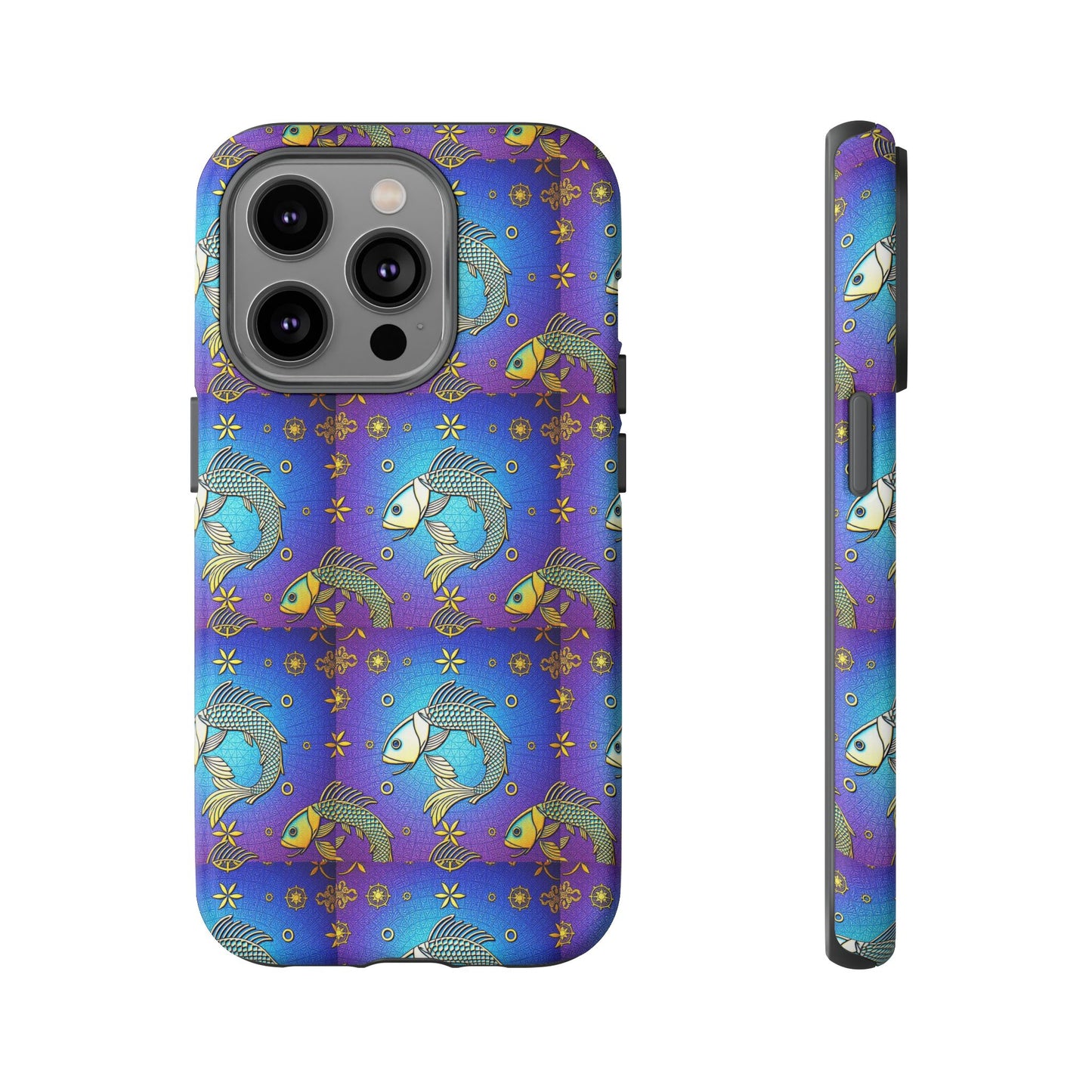 Tough Cases, Pisces, Zodiac v2, Metal Pattern