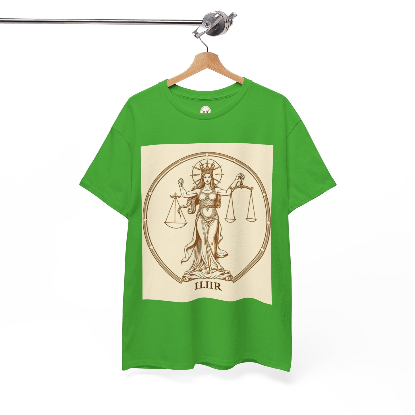 Unisex Heavy Cotton T-Shirt, Libra Goddess v1, Zodiac Design