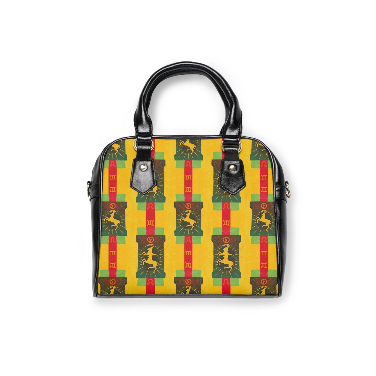 Shoulder Handbag, Capricorn, Zodiac, Shapes Pattern