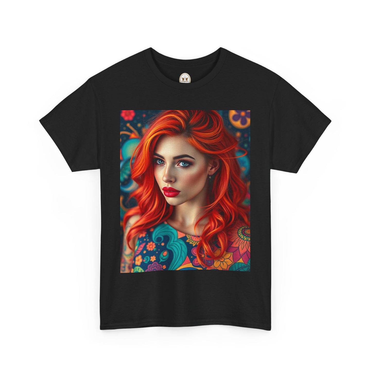 Unisex Heavy Cotton T-Shirt, Aquarius, Zodiac v1, Sexy Art
