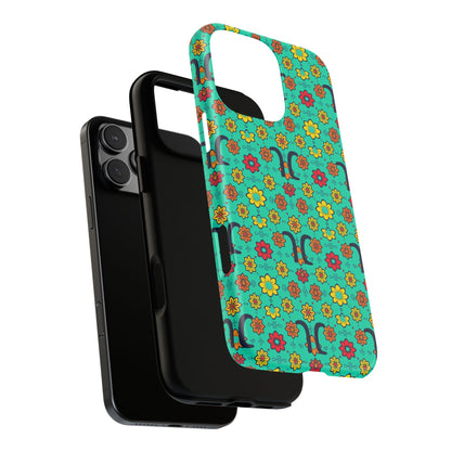 Tough Cases, Aquarius, Zodiac v2, Flower Pattern