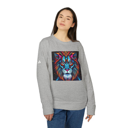 Adidas, Unisex Fleece Crewneck Sweatshirt, Leo, Pop Art v1, Zodiac