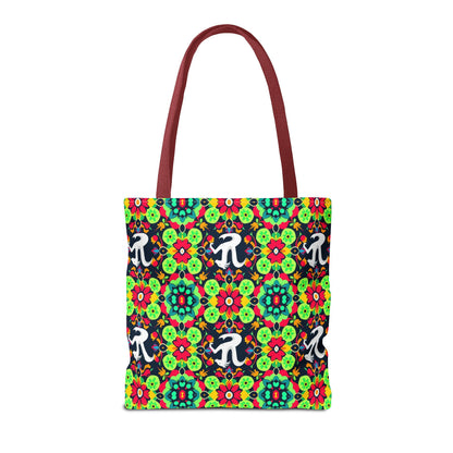 Tote Bag, (AOP), Aquarius, Zodiac v4, Flower Pattern