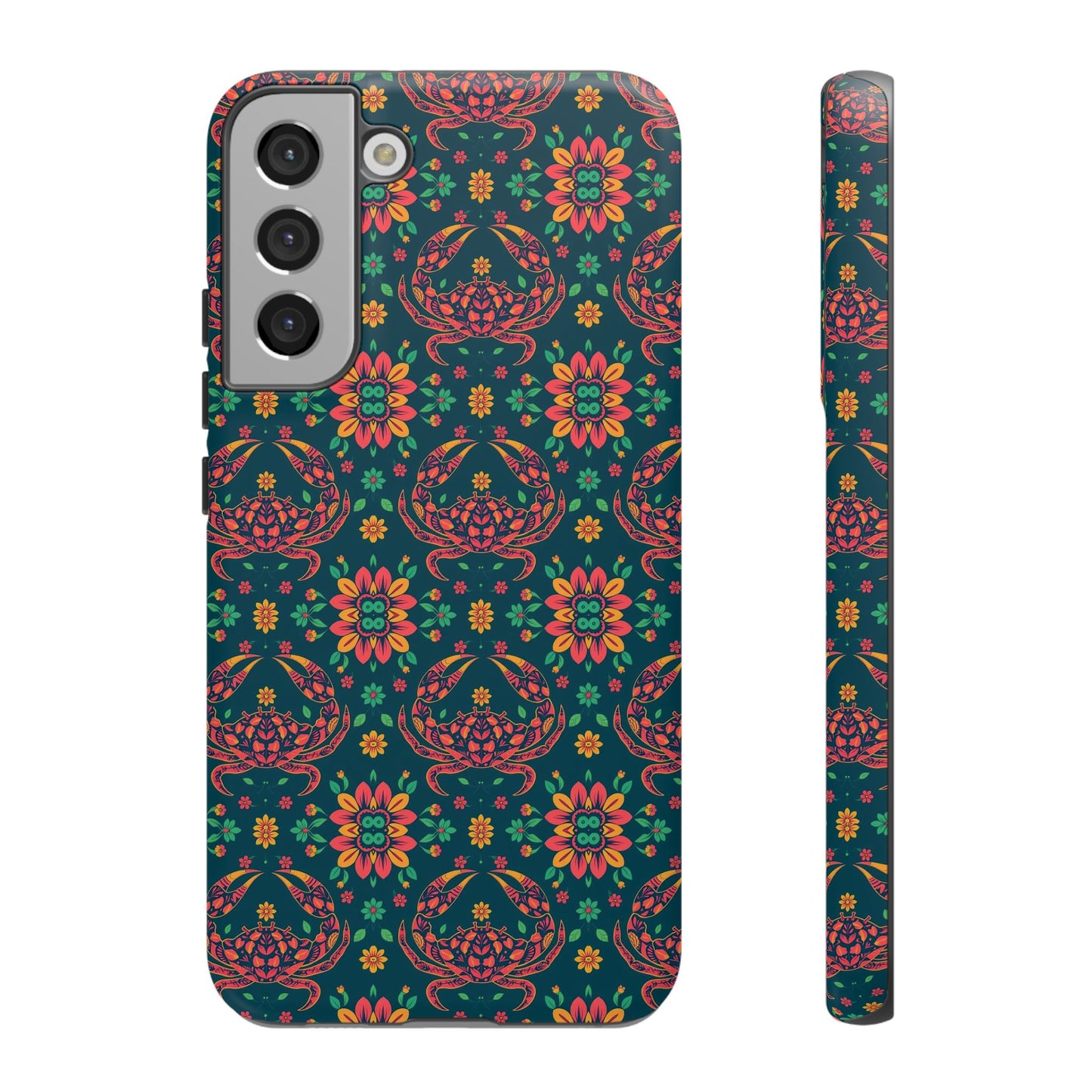 Tough Cases, Cancer, Zodiac v4, Flower Pattern