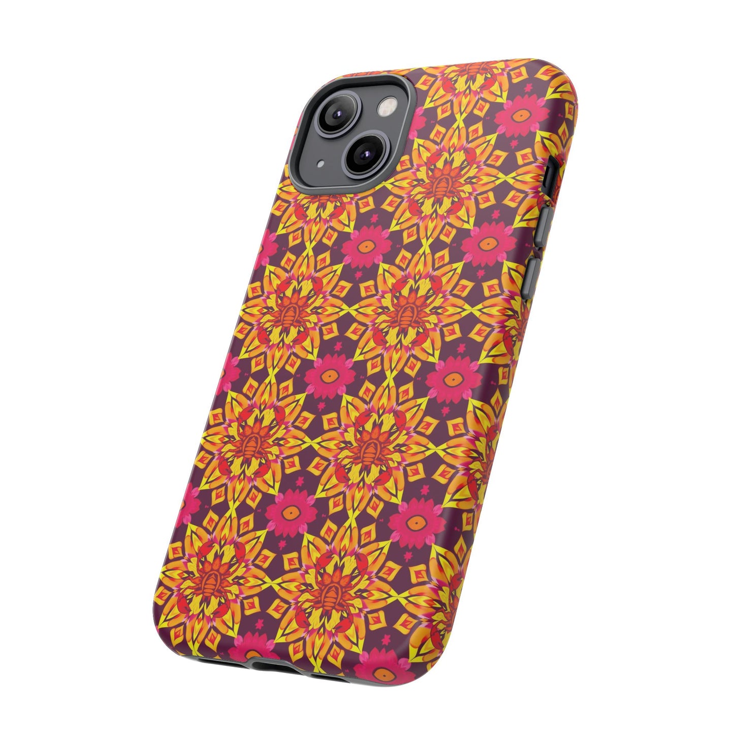 Tough Cases, Scorpio, Zodiac v1, Flower Pattern