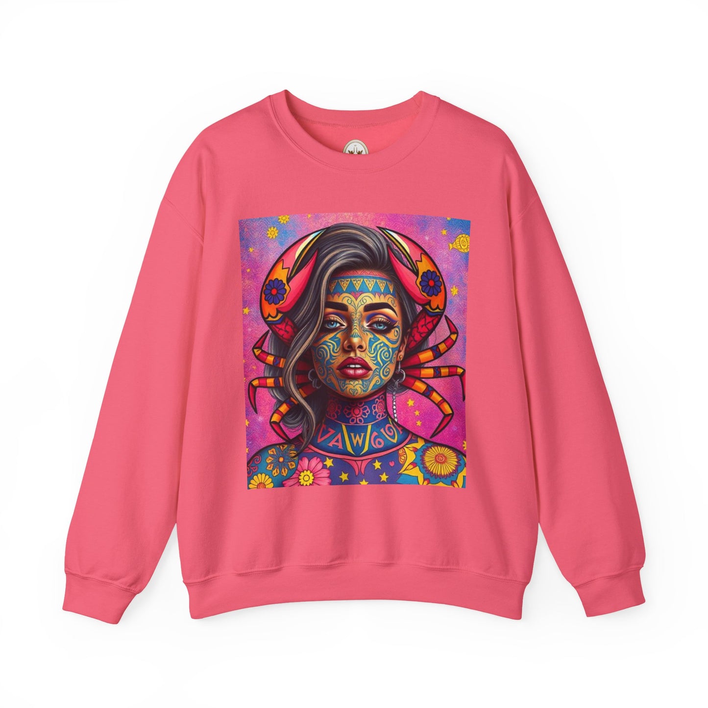 Unisex Heavy Blend™ Crewneck Sweatshirt, Cancer, Zodiac, Sexy Pattern