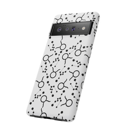 Tough Cases with the Taurus Zodiac sign for iPhone, Samsung Galaxy, and Google Pixel devices