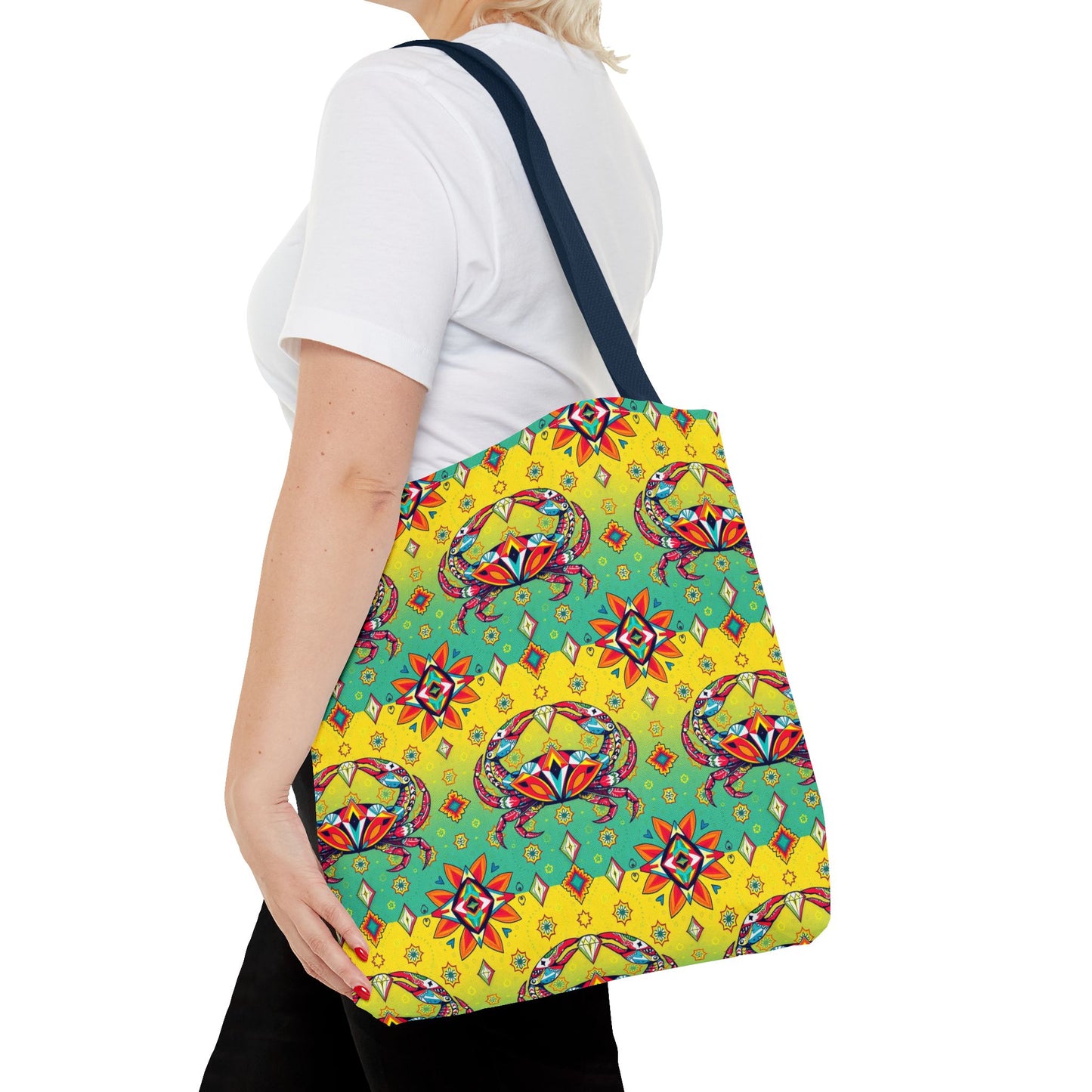 Tote Bag (AOP), Cancer, Zodiac, Jewel Pattern