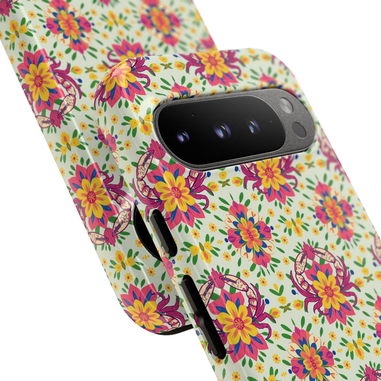 Tough Cases, Cancer, Zodiac v3, Flower Pattern