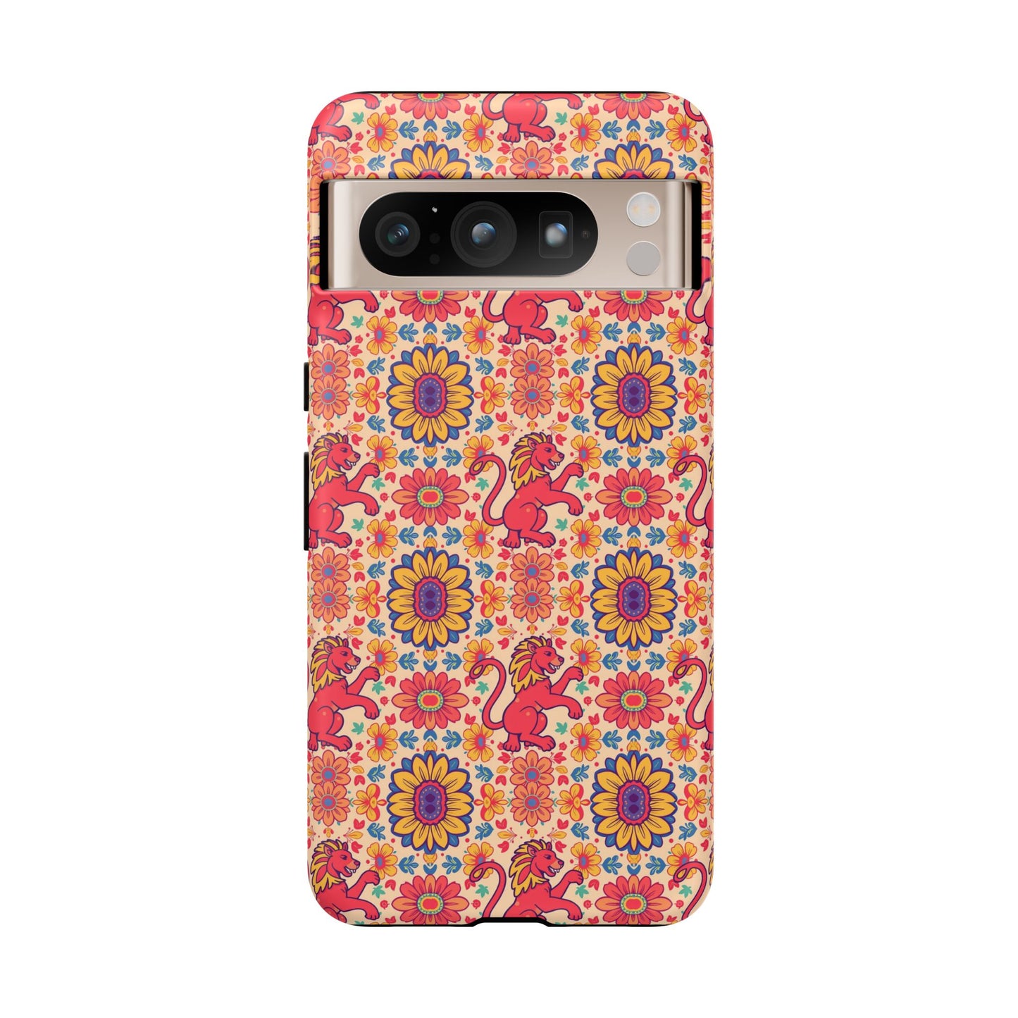 Tough Cases, Leo, Zodiac v1, Flower Pattern