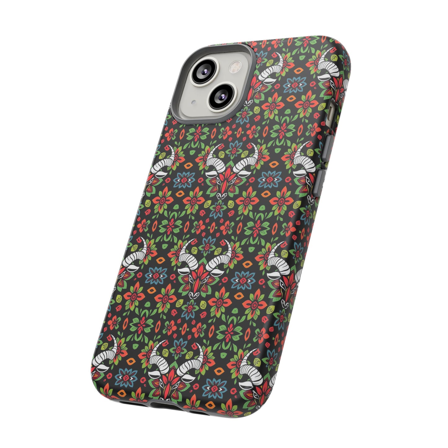 Tough Cases, Taurus, Zodiac v2, Flower Pattern