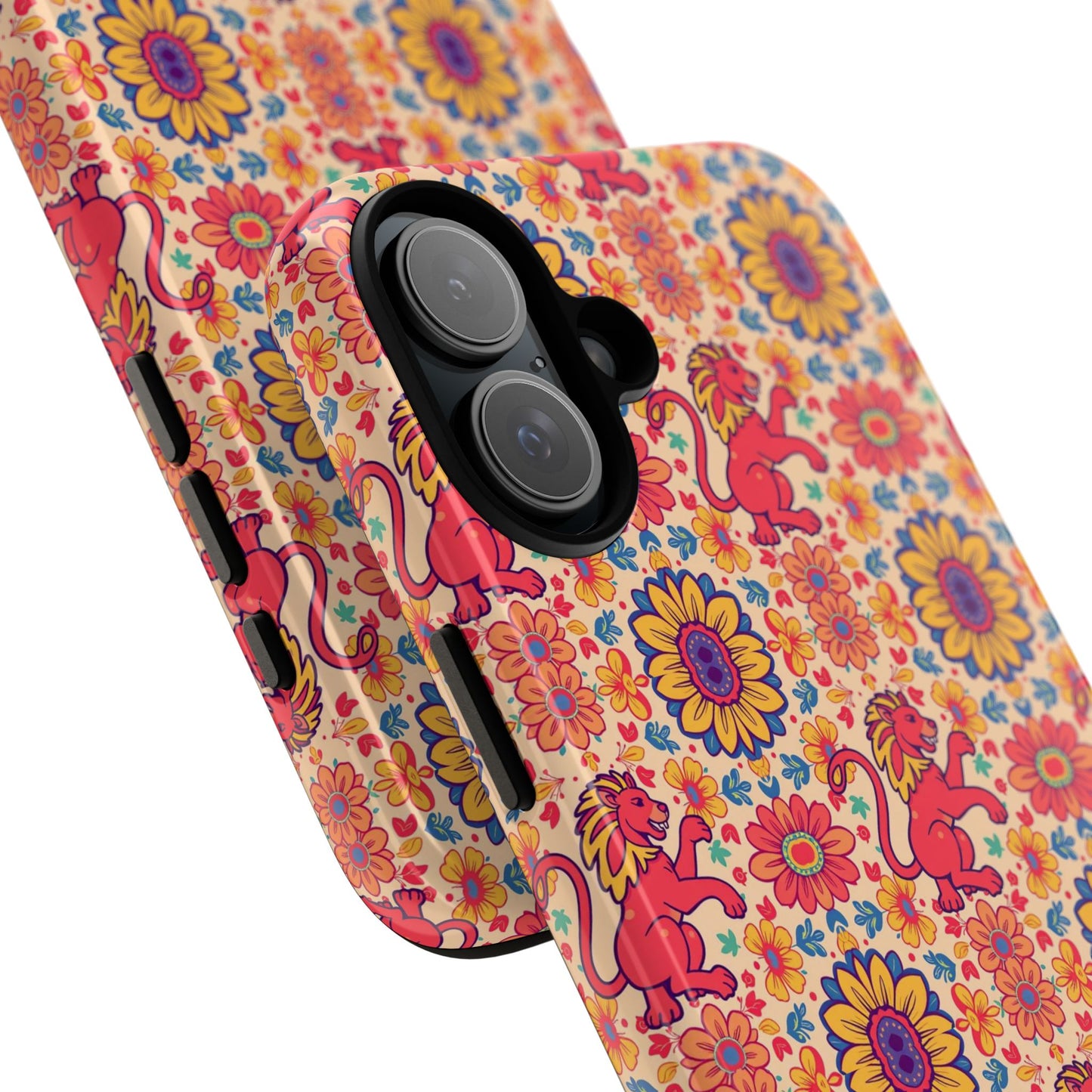 Tough Cases, Leo, Zodiac v1, Flower Pattern