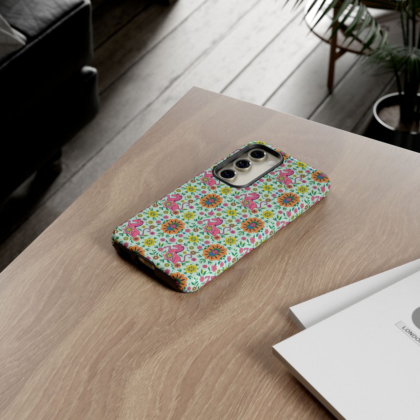 Tough Cases, Aquarius, Zodiac, Flower Pattern