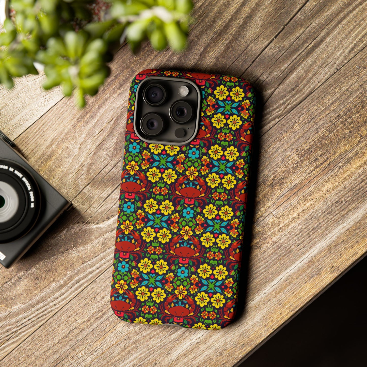 Tough Cases, Cancer, Zodiac v2, Flower Pattern