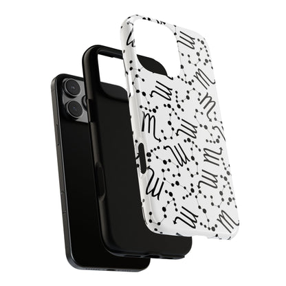 Tough Cases with the Scorpio Zodiac sign for iPhone, Samsung Galaxy, and Google Pixel devices