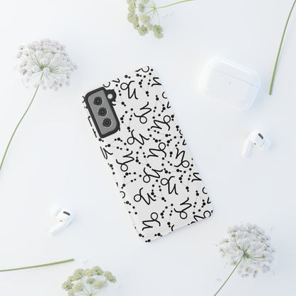 Tough Cases with the Capricorn Zodiac sign for iPhone, Samsung Galaxy, and Google Pixel devices