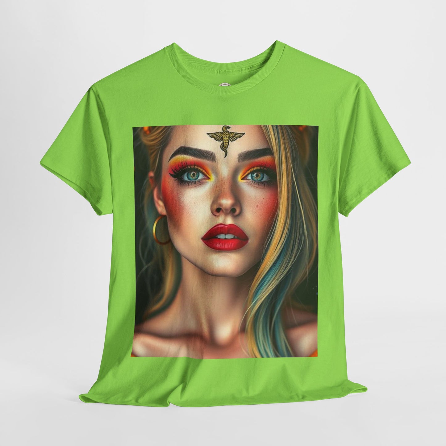 Unisex Heavy Cotton T-Shirt, Virgo, Zodiac, Sexy Art