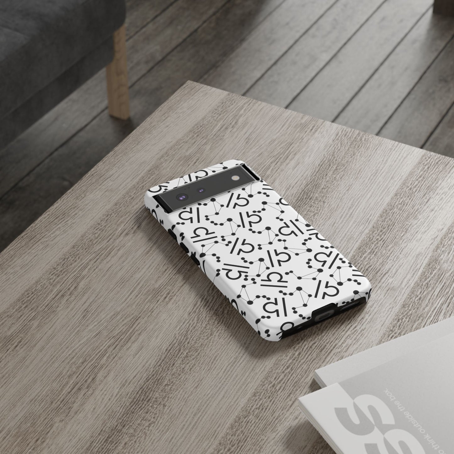 Tough Cases with the Libra Zodiac sign for iPhone, Samsung Galaxy, and Google Pixel devices
