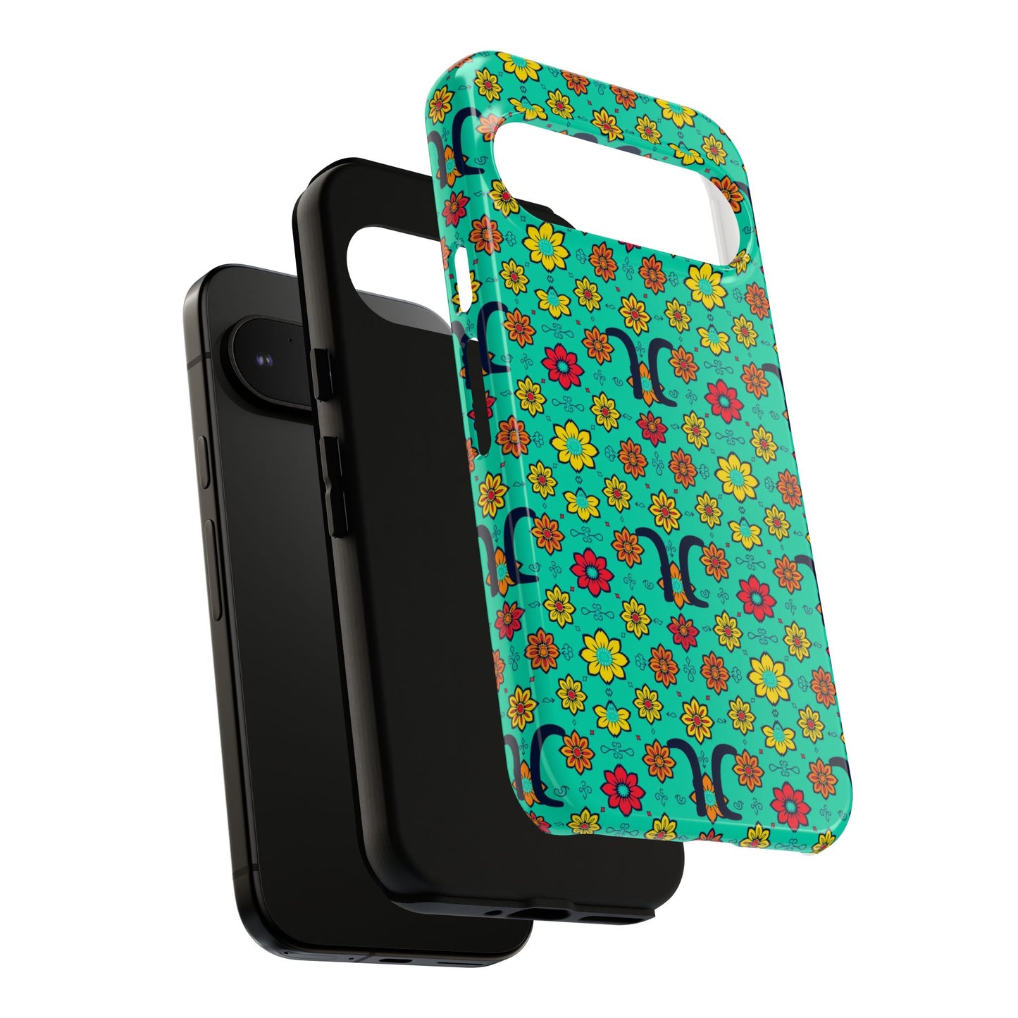 Tough Cases, Aquarius, Zodiac v2, Flower Pattern