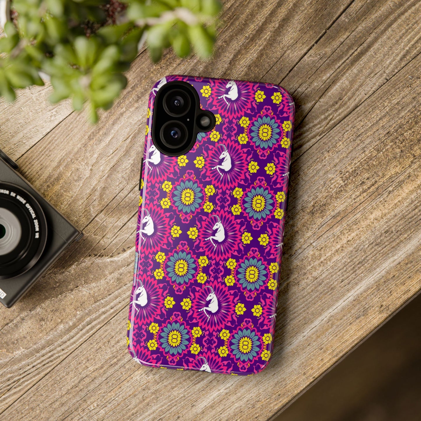 Tough Cases, Capricorn, Zodiac, Flower Pattern