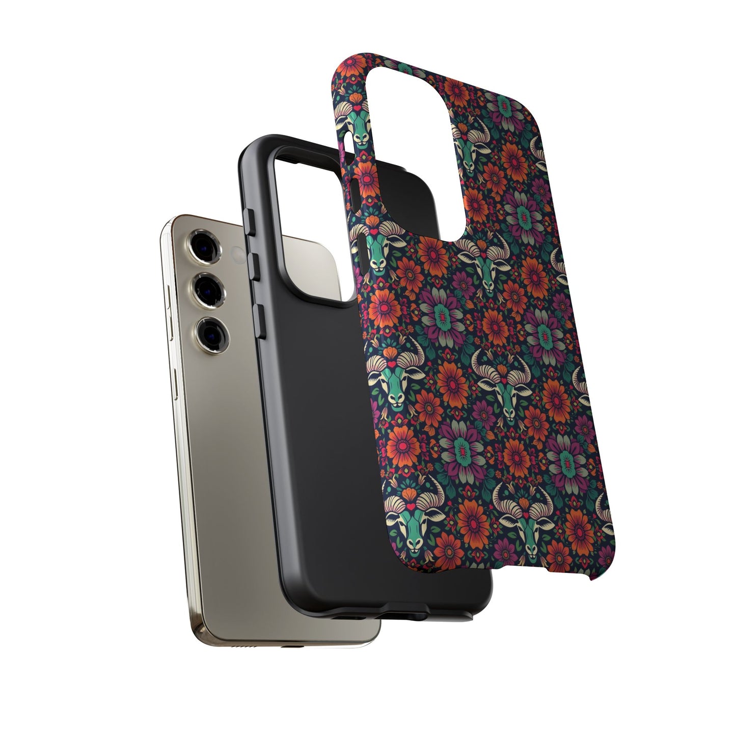 Tough Cases, Taurus, Zodiac v4, Flower Pattern