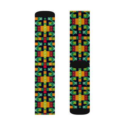 Sublimation Socks, Virgo, Zodiac v2, Shapes Pattern
